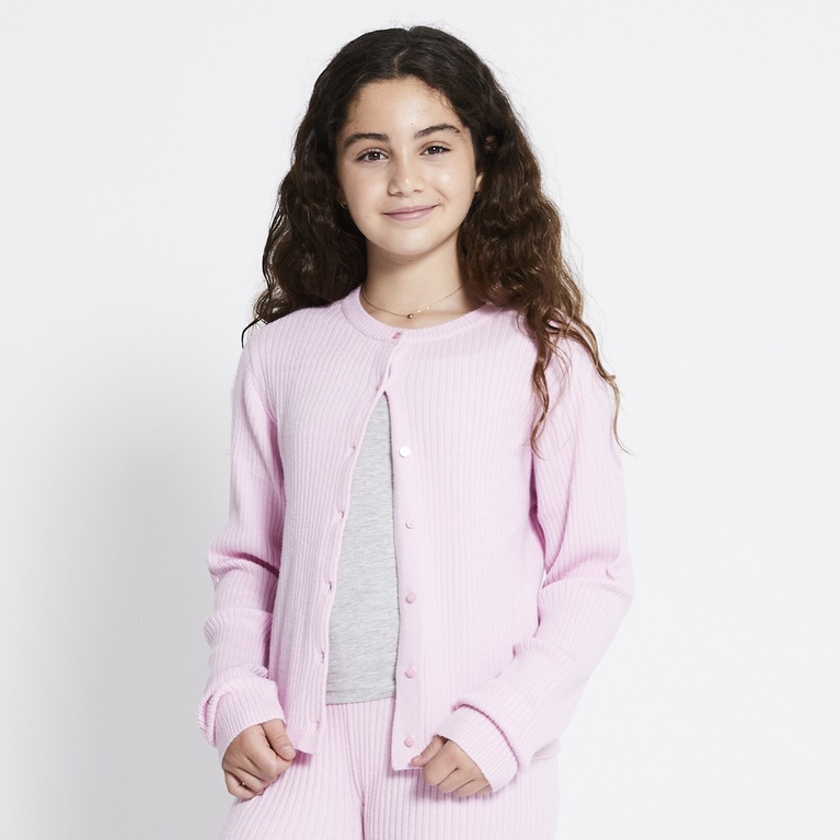 Rib-knit cardigan "Jannike star"